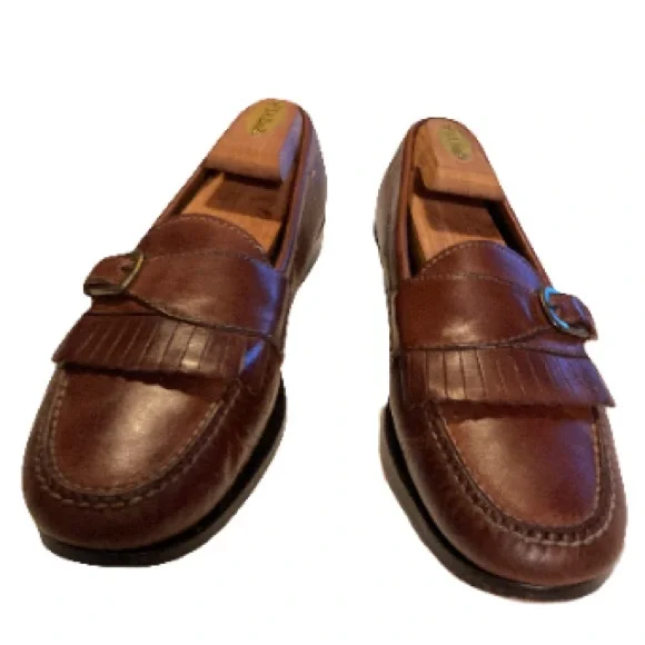 Cole Haan Pinch Buckle Kiltie Loafer. Brown. Size 9.5. s-l400.jpg main image 2